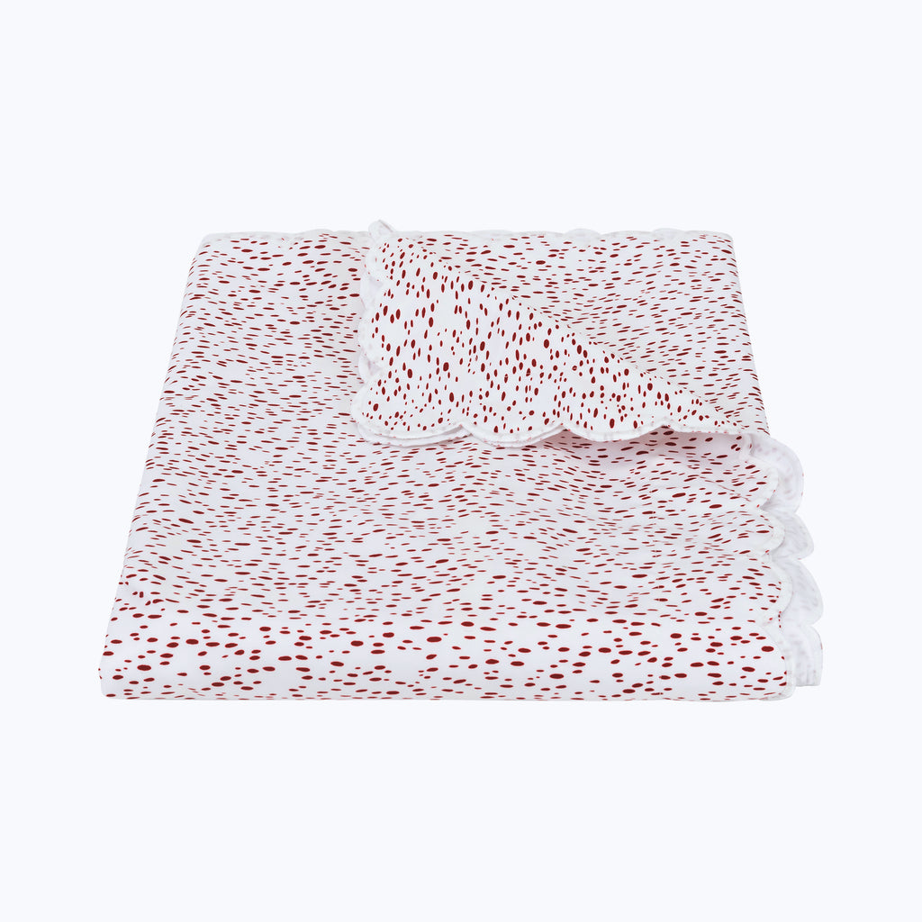 Celine Percale Duvet Cover Redberry / Full/Queen