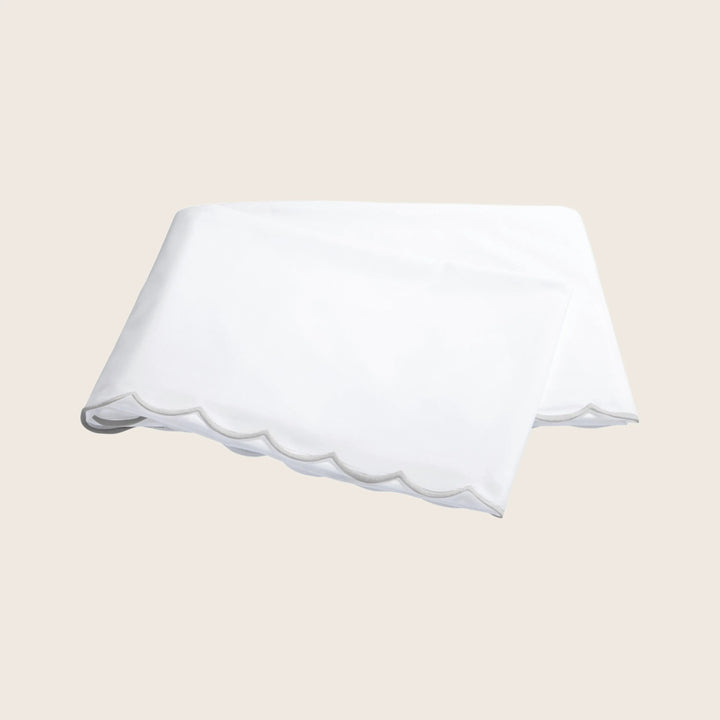 Dakota Percale Flat Sheet Silver / Full/Queen