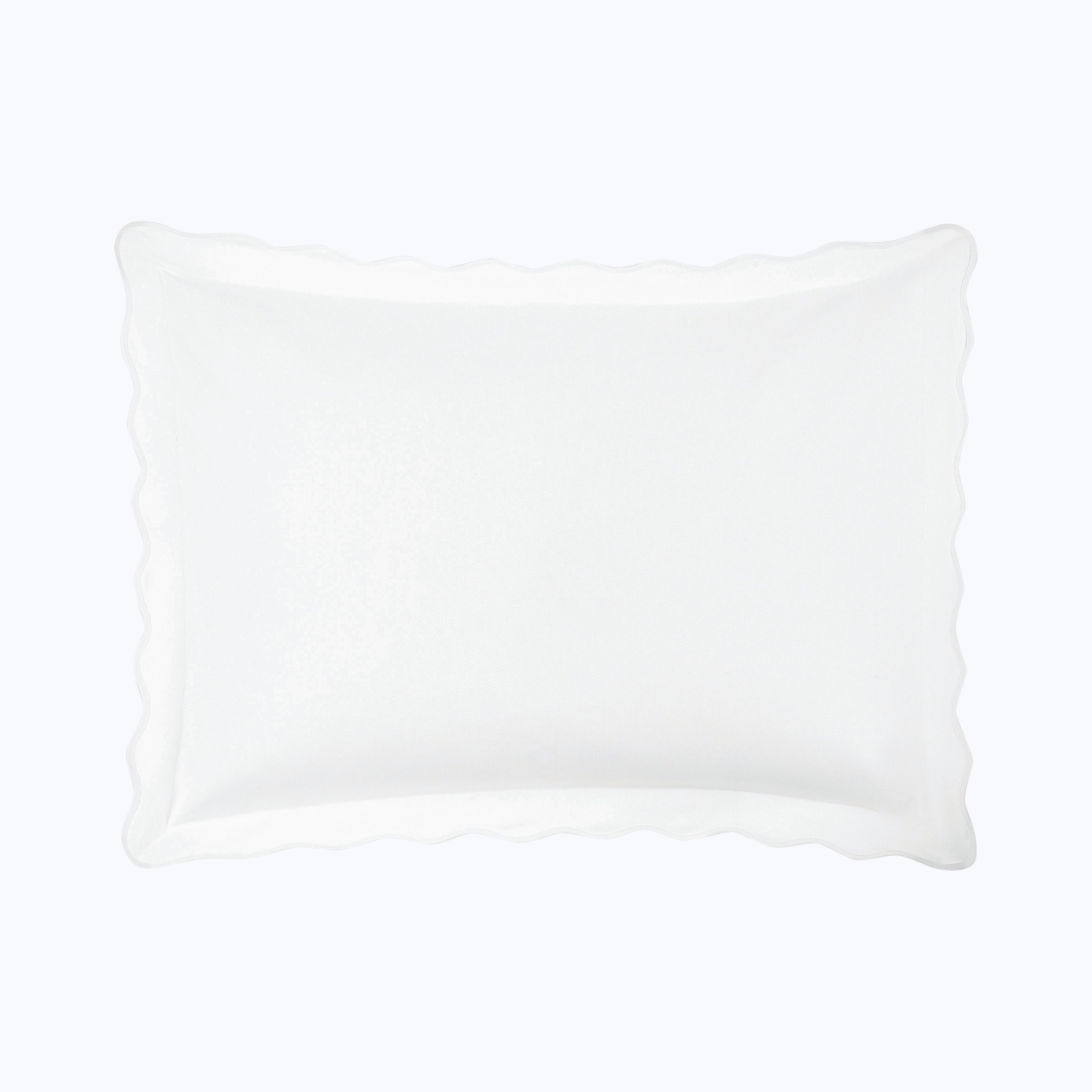 Camilla Cotton Pique Sham White / Standard