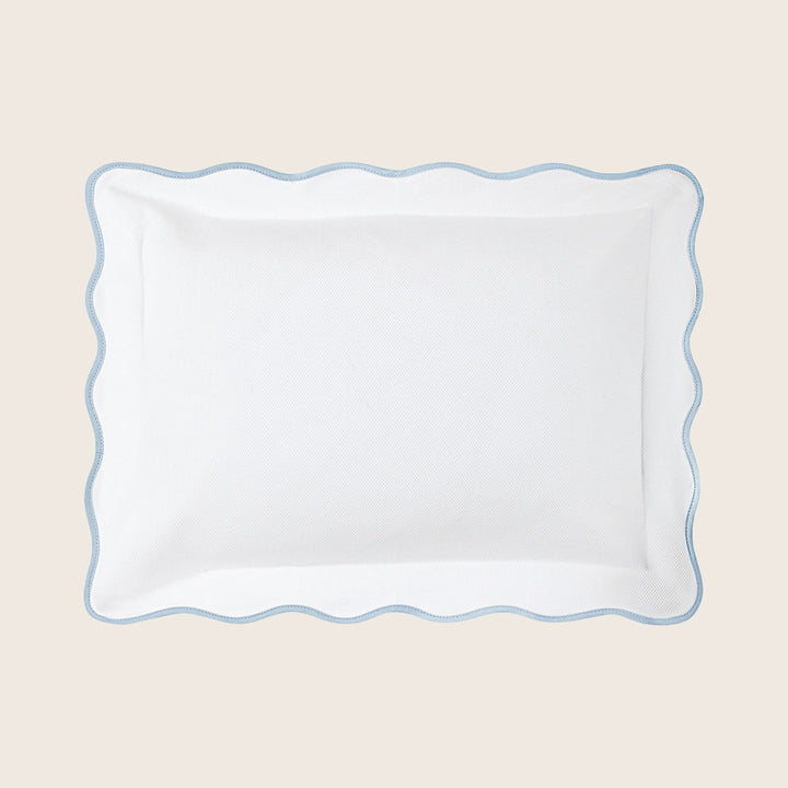 Camilla Cotton Pique Sham Light Blue / Boudoir