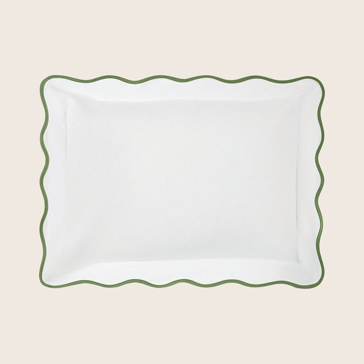 Camilla Cotton Pique Sham Palm / Boudoir