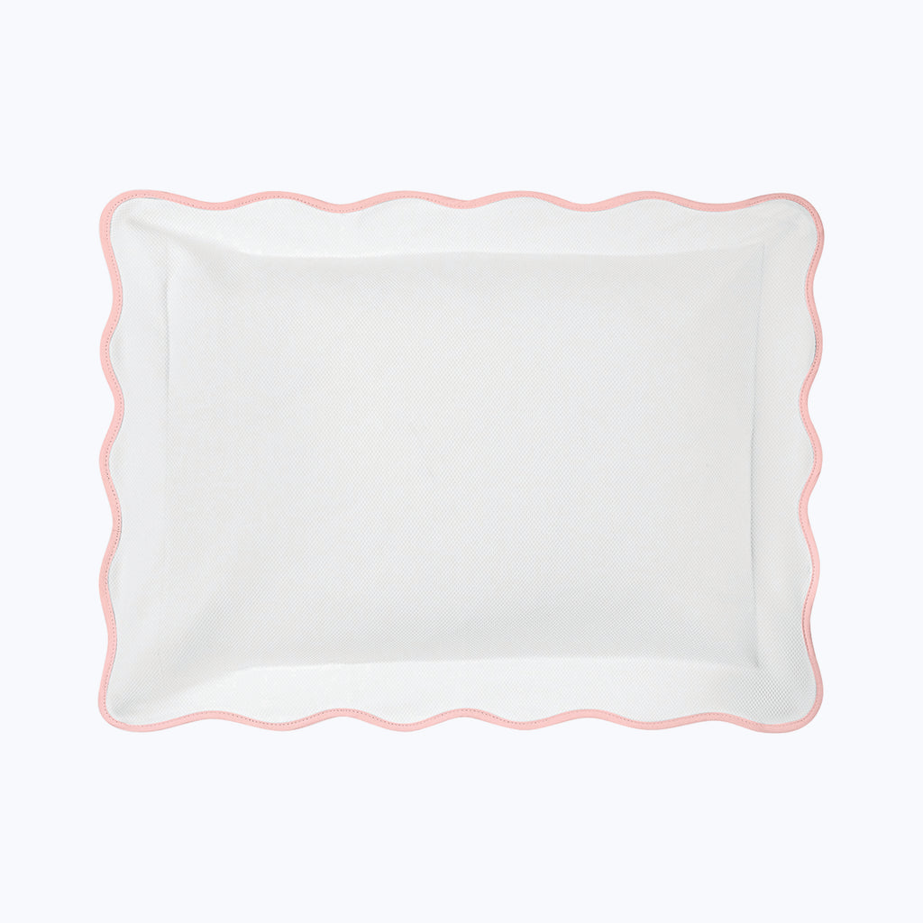 Camilla Cotton Pique Sham Pink / Boudoir