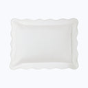 Camilla Cotton Pique Sham White / Boudoir