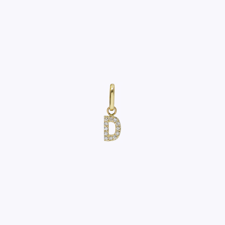 Love Letter Pavé Initial Charm