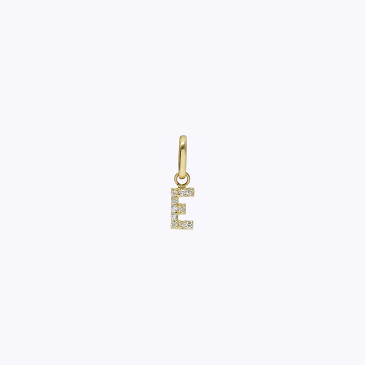 Love Letter Pavé Initial Charm