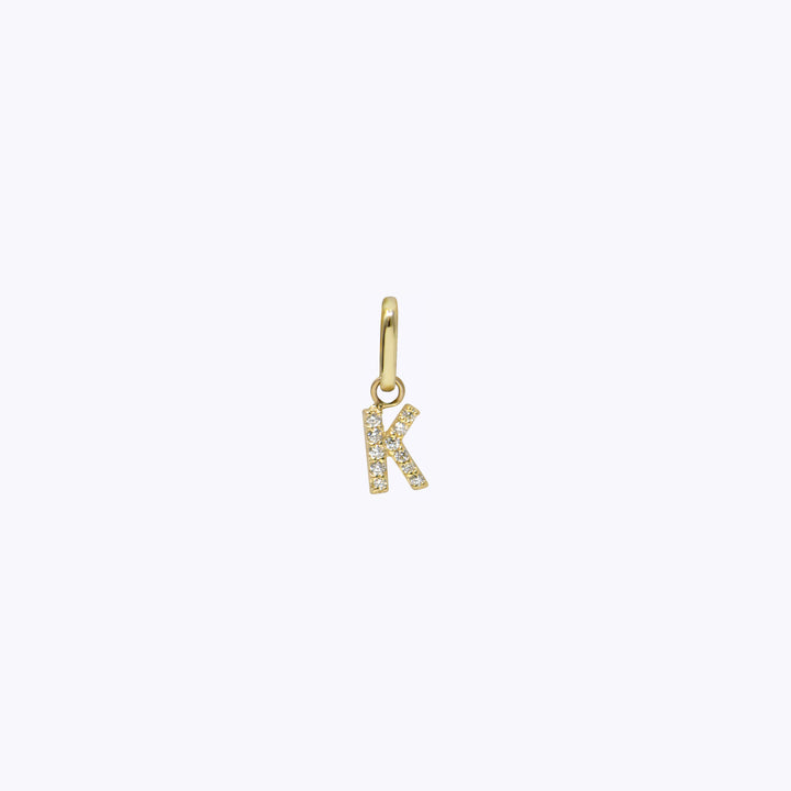 Love Letter Pavé Initial Charm