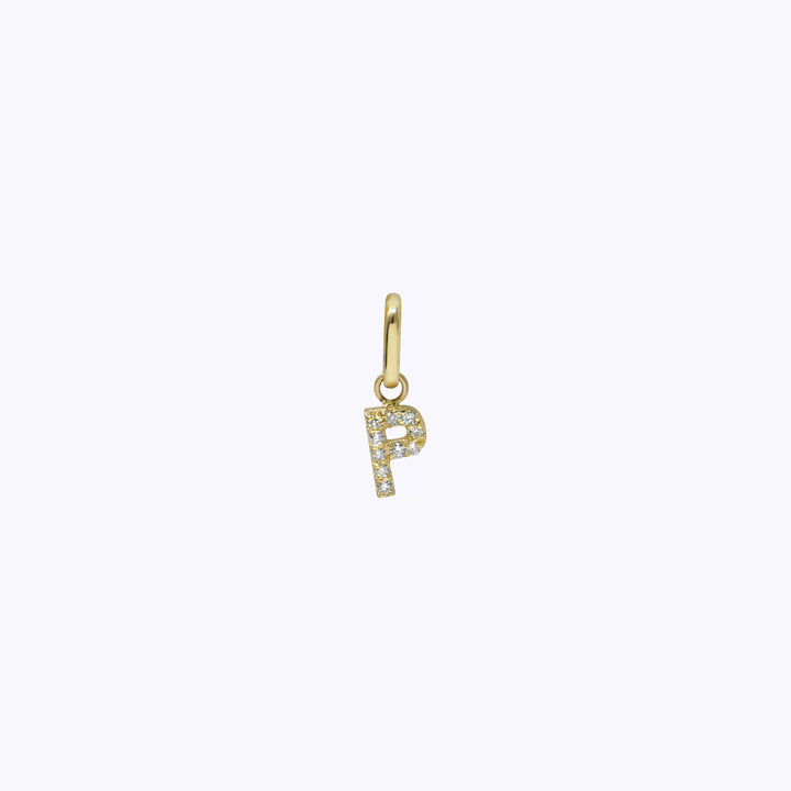 Love Letter Pavé Initial Charm