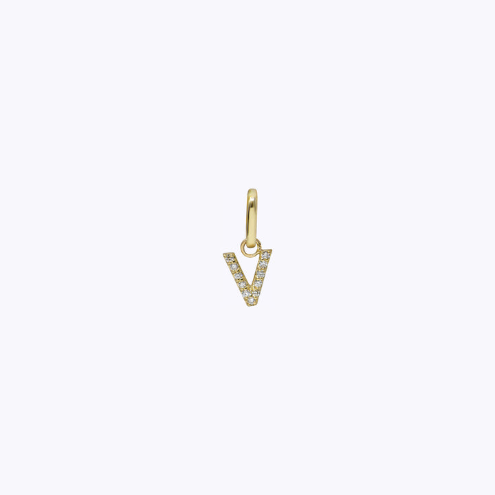 Love Letter Pavé Initial Charm