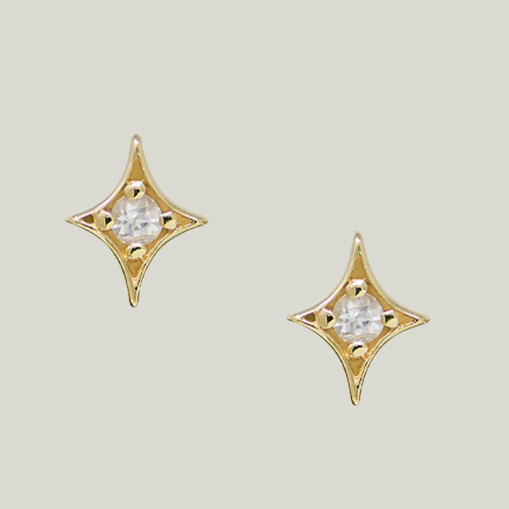 Jac+Jo Mini Gothic Diamond Studs