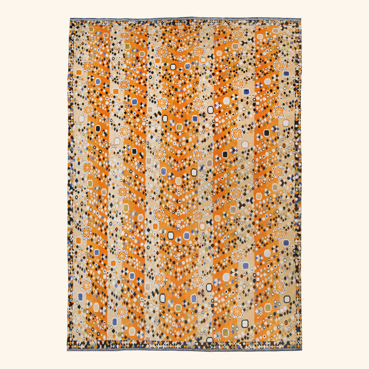 Image for Multicolored Swedish-Inspired Wool Rug - 10'2" x 14'1"
