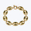 14K Yellow Gold Tiger's Eye Coffee Bean Bracelet