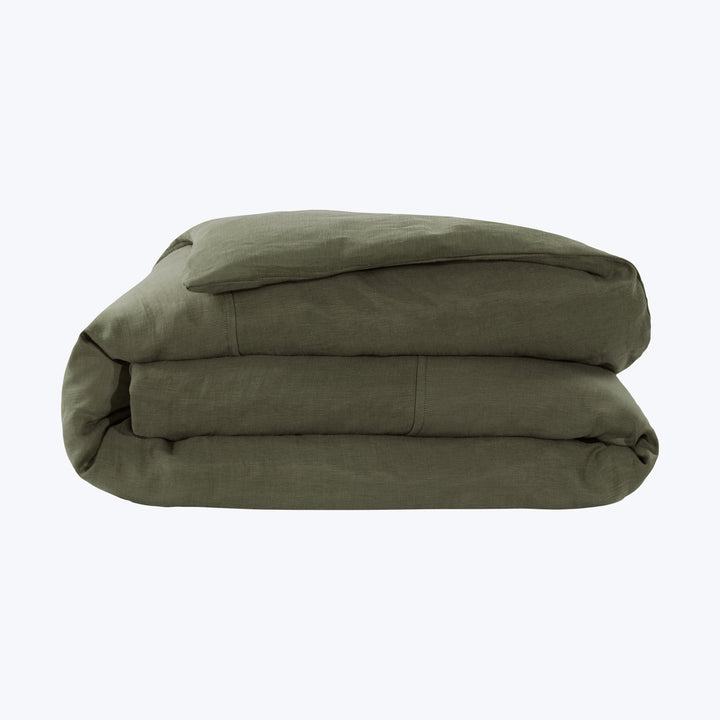 Cupro Linen Duvet Moss / Queen