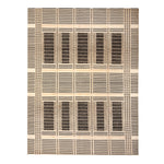 Black & White Handknotted Silk Rug - 8' x 10'