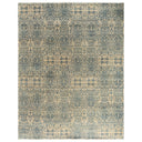 Beige Traditional Ikat Wool Rug - 7'10" x 10'1"