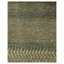 Green Textured Wool Rug - 9'2" x 12'7"