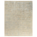 Ivory Traditional Ikat Wool Rug - 8'2" x 10'3"