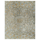 Grey Traditional Ikat Wool Rug - 9'1" x 12'3"