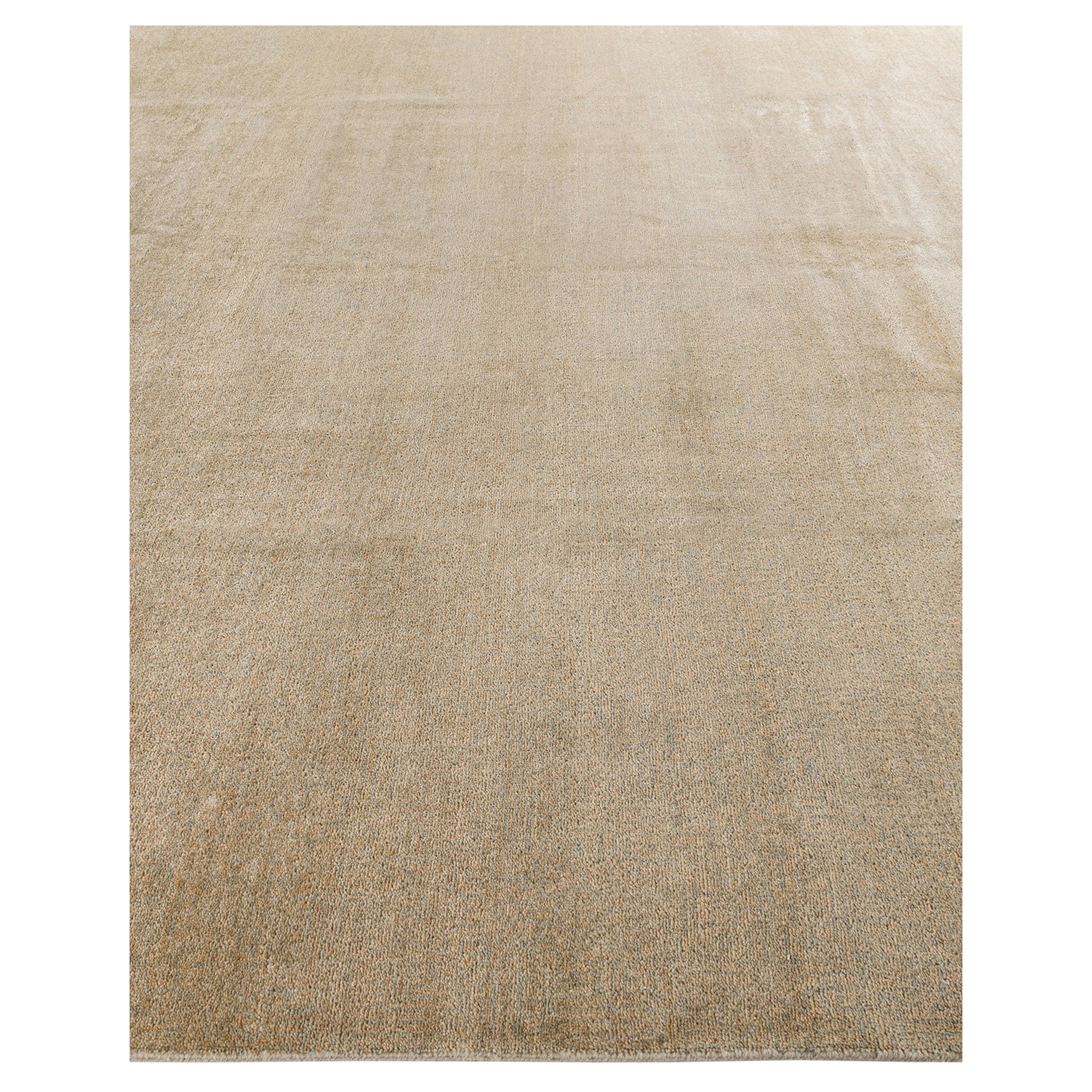 Sand Solid Wool Rug - 9'1" x 12'2"