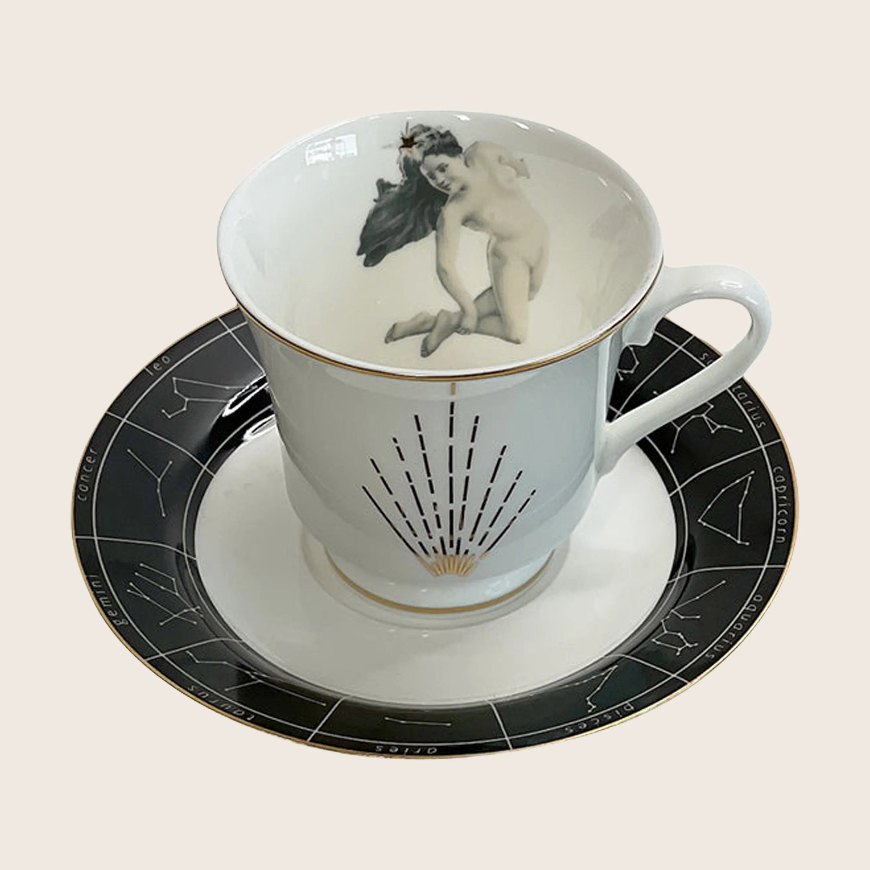 Spitfire Girl Astrological Lady Tea Cup and Saucer - Thumbnail 4