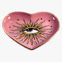 Pop Art Eye Heart Dish Pink