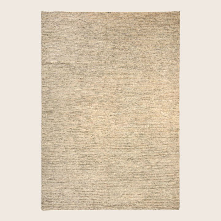 Textured Wool Silk Blend Rug - 6' x 9' Grey