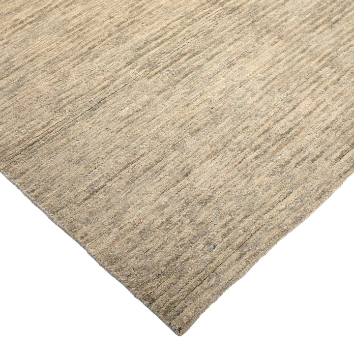 Textured Wool Silk Blend Rug - 6' x 9' Grey