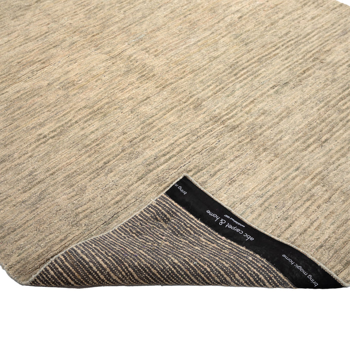 Textured Wool Silk Blend Rug - 6' x 9' Grey