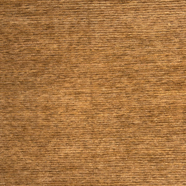 Textured Wool Silk Blend Rug - 6' x 9' Brown