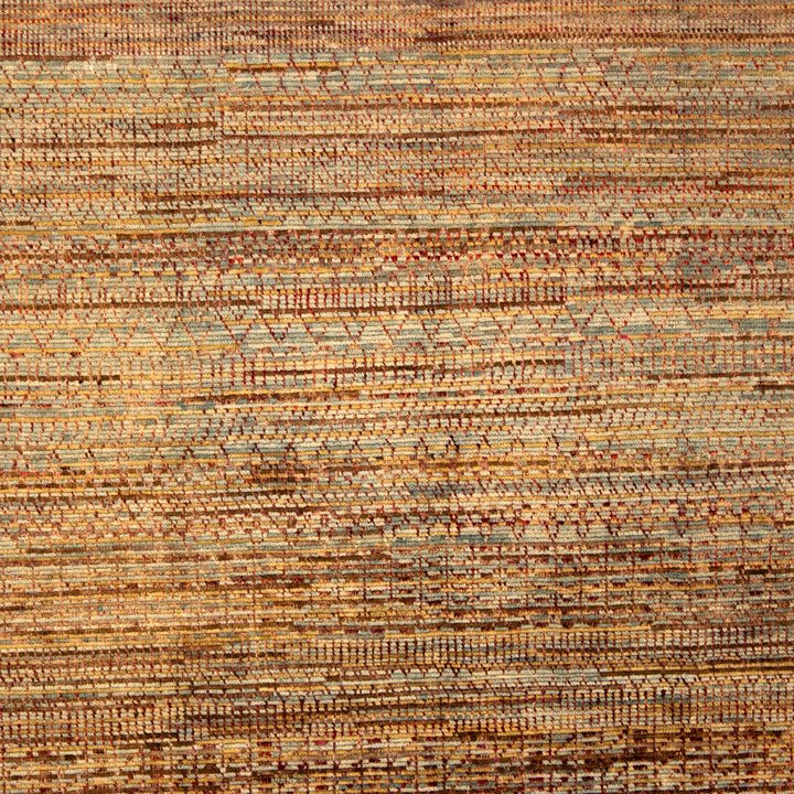 Multicolored Contemporary Wool Silk Blend Rug - 8' x 10'