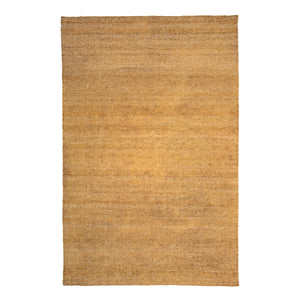 Solid Kilim Silk Rug Brown / 6x9