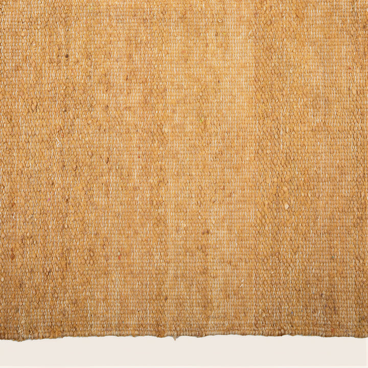 Solid Kilim Silk Rug Beige / 8x10