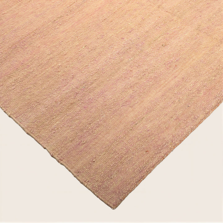 Solid Kilim Silk Rug Pink / 6x9