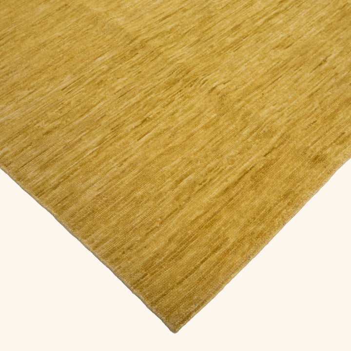 Yellow Solid Wool Rug 9x12