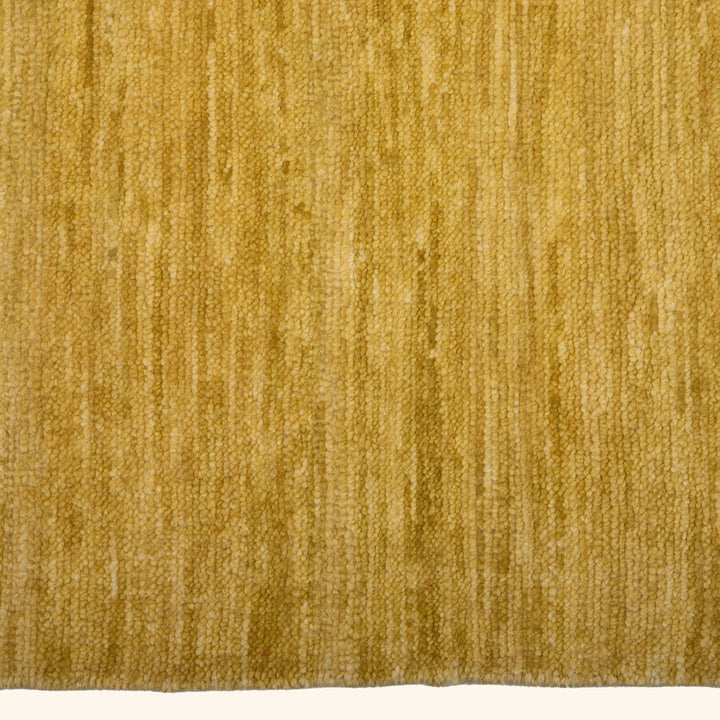 Yellow Solid Wool Rug 9x12