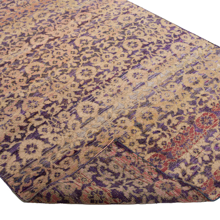 Purple Alchemy Wool Silk Blend Rug - 4'9" x 8'