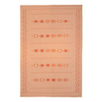 Pink Swedish Inspired Flatweave Wool Rug - 6' x 9'