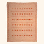 Pink Swedish Inspired Flatweave Wool Rug - 8' x 10'