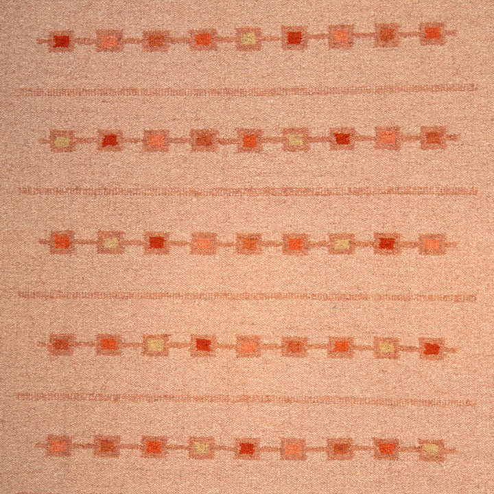 Pink Swedish Inspired Flatweave Wool Rug - 8' x 10'