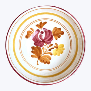 Blossom Cereal Bowl Yellow/Burgundy - hover