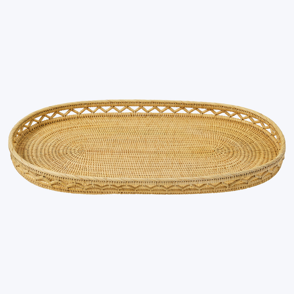 Woven Sabbia Oval Tray