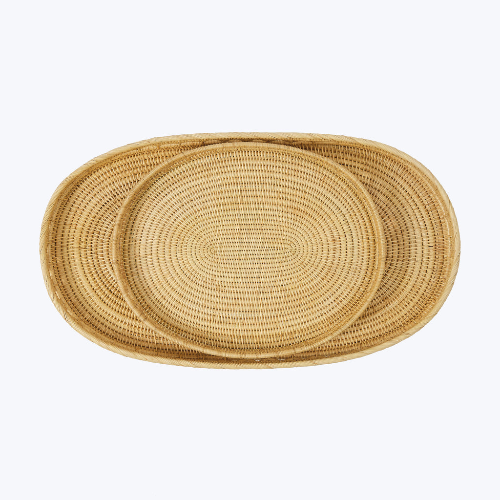 Woven Sabbia Oval Tray