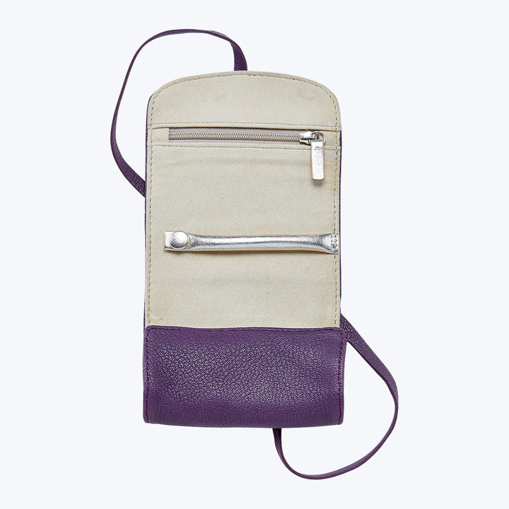 Small Jewelry Roll Purple