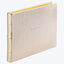 Leather Bound Wedding Guest Book White Gold