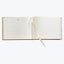 Leather Bound Wedding Guest Book White Gold