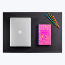 Leather Bound Neon Composition Book Pink