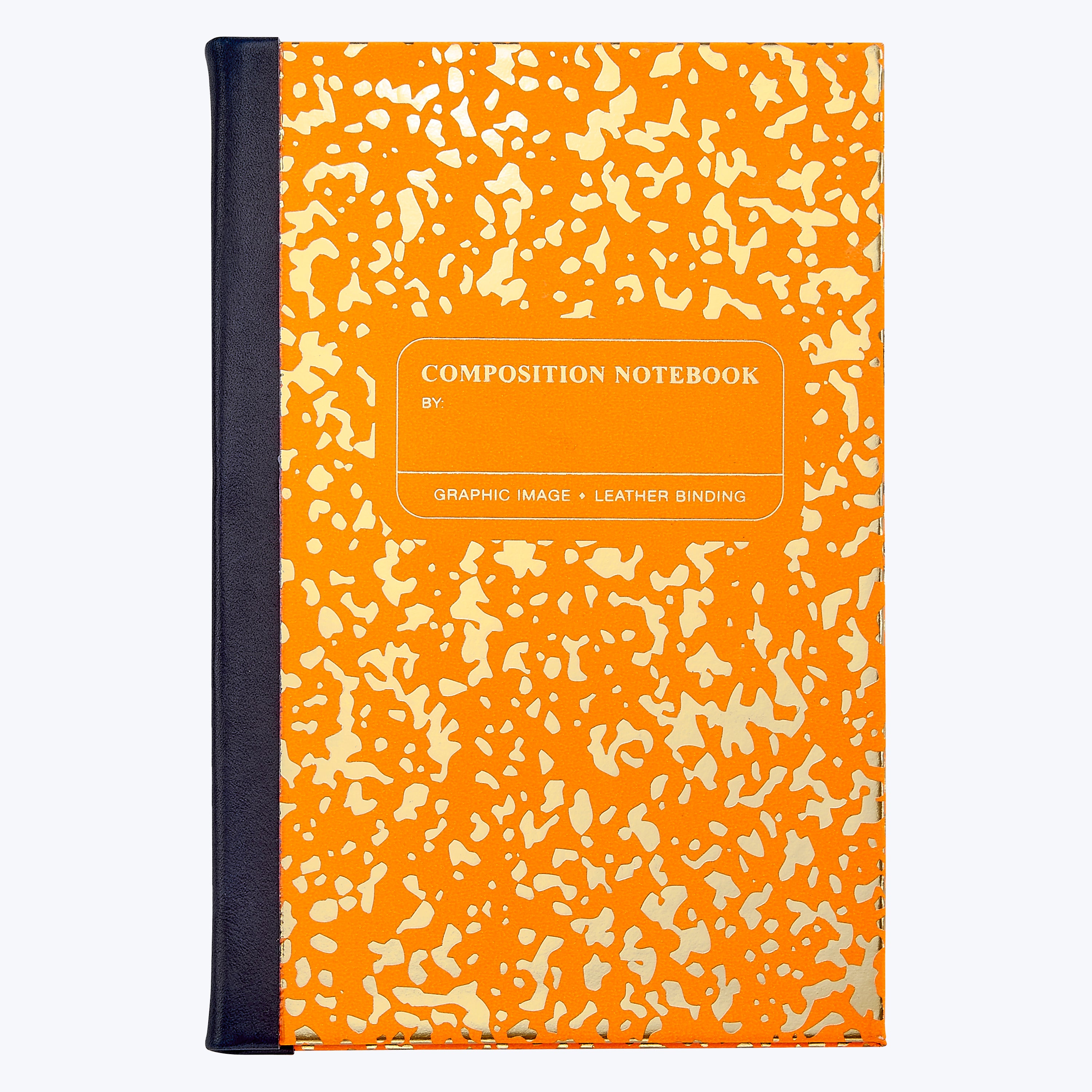 Leather Bound Neon Composition Book Orange