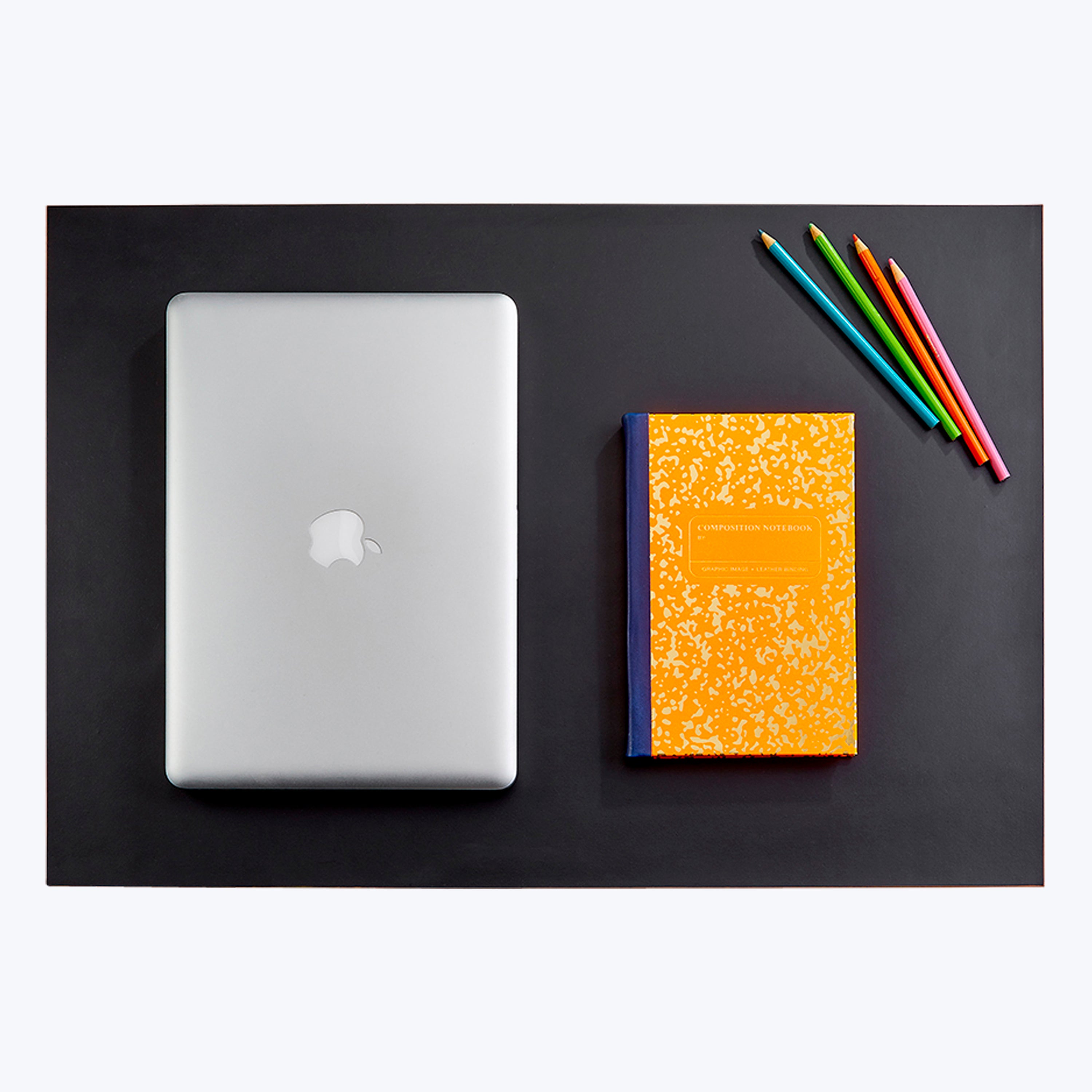 Leather Bound Neon Composition Book Orange