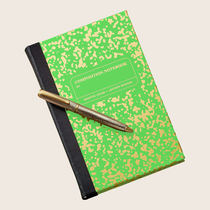 Leather Bound Neon Composition Book