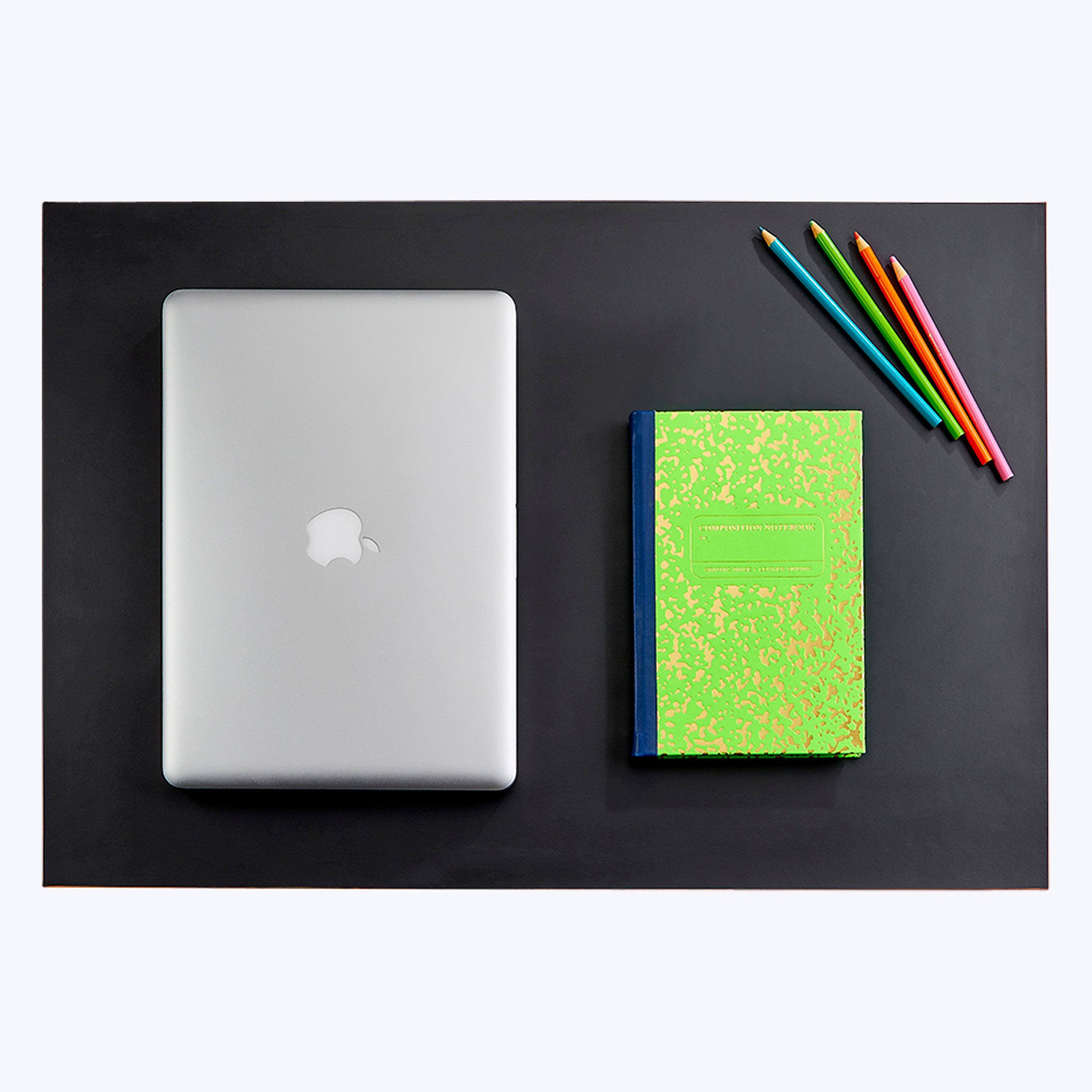 Leather Bound Neon Composition Book Green