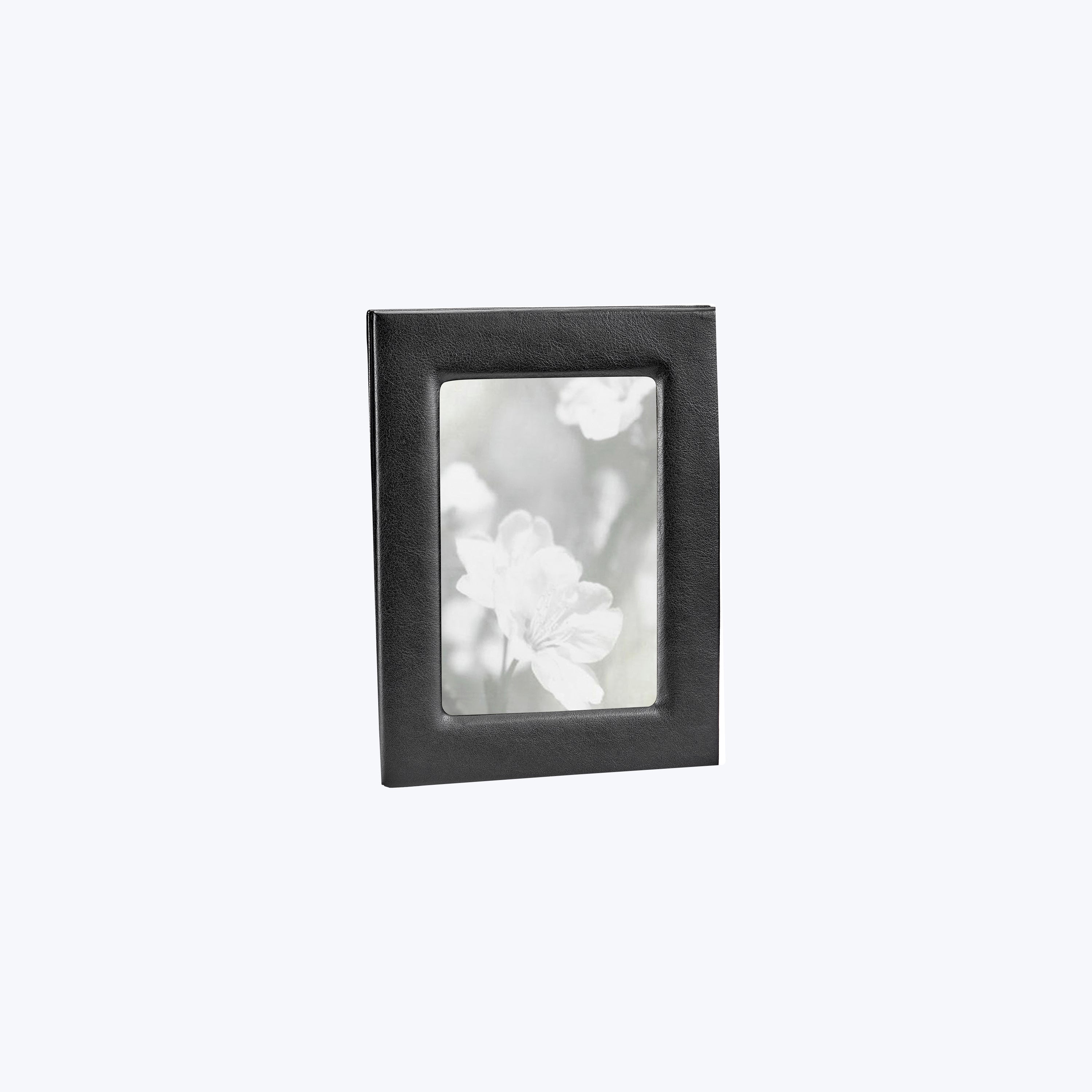 Leather 5" x 7" Studio Frame Black Leather